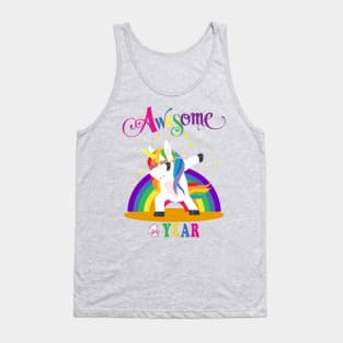 4th Birthday Unicorn Tank Top